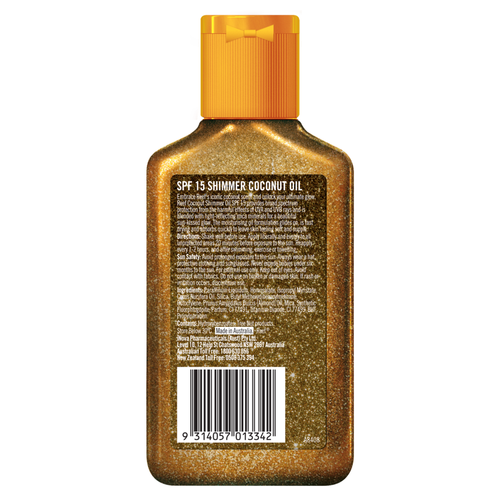 Reef SPF 15 Shimmer Sunscreen Coconut Oil 125mL