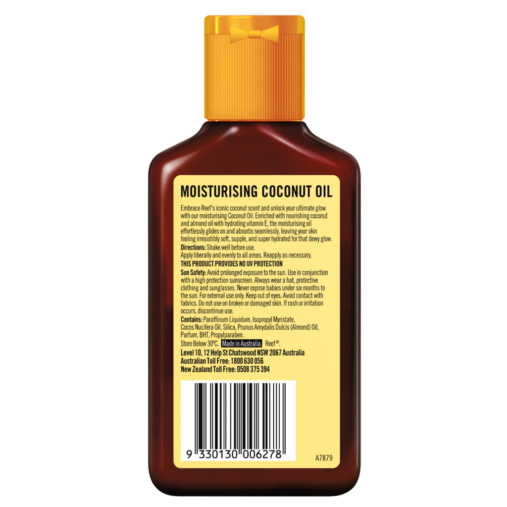 Reef SPF 0 Moisturising Coconut Oil 125mL