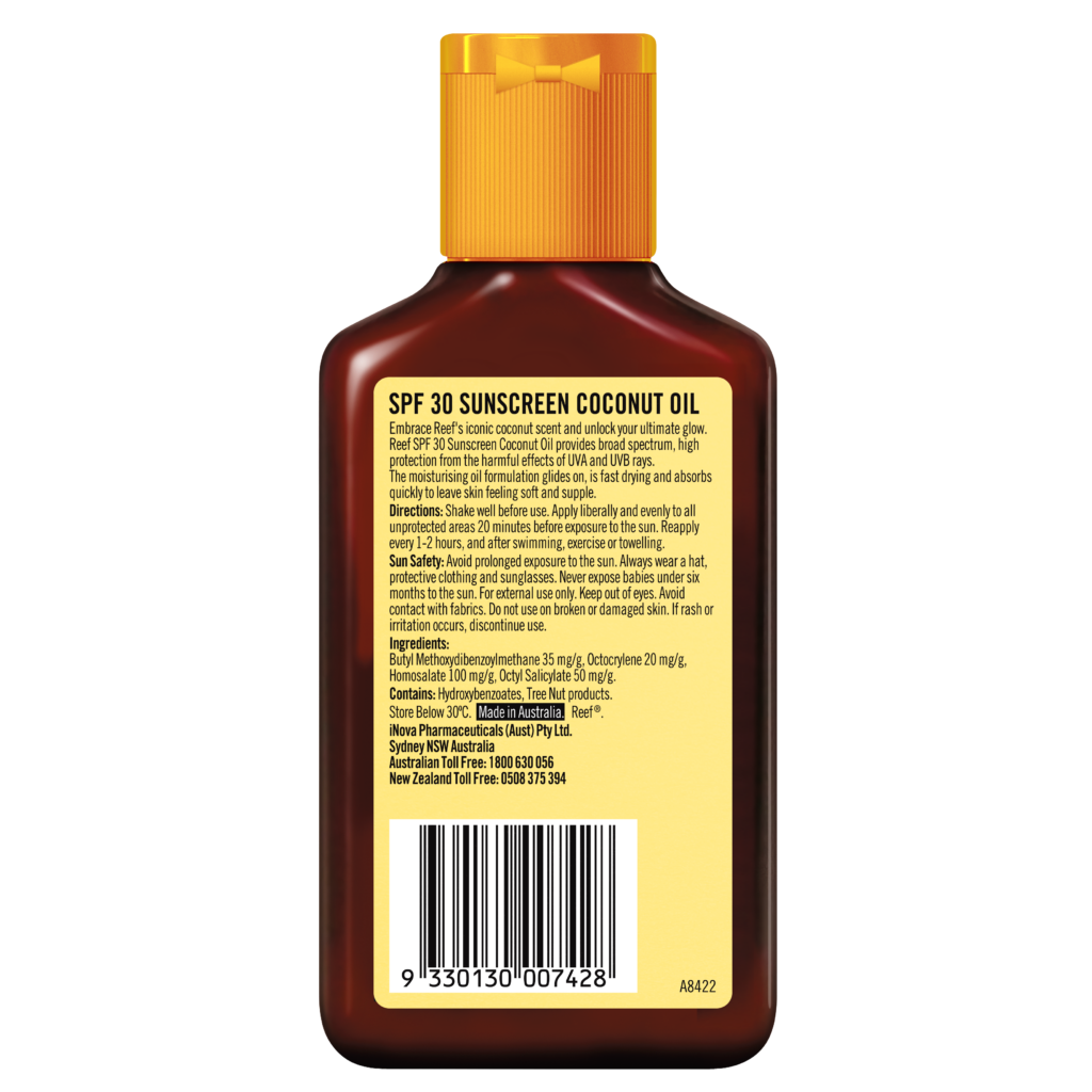 Reef SPF 30 Sunscreen Coconut Oil 125mL