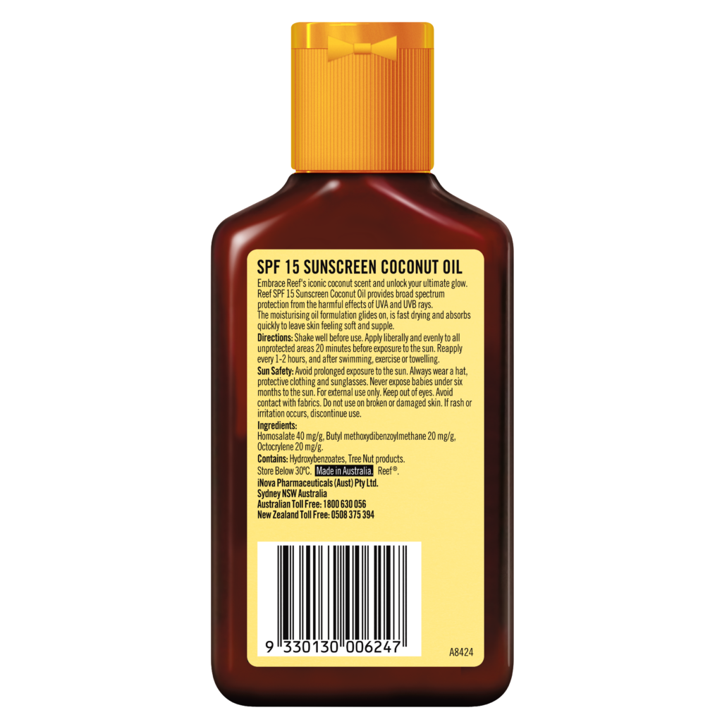 Reef SPF 15 Sunscreen Coconut Oil 125mL