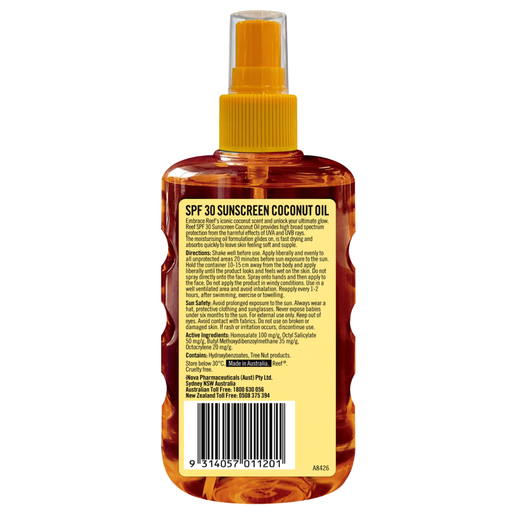 Reef SPF 30 Sunscreen Coconut Oil Spray 220mL