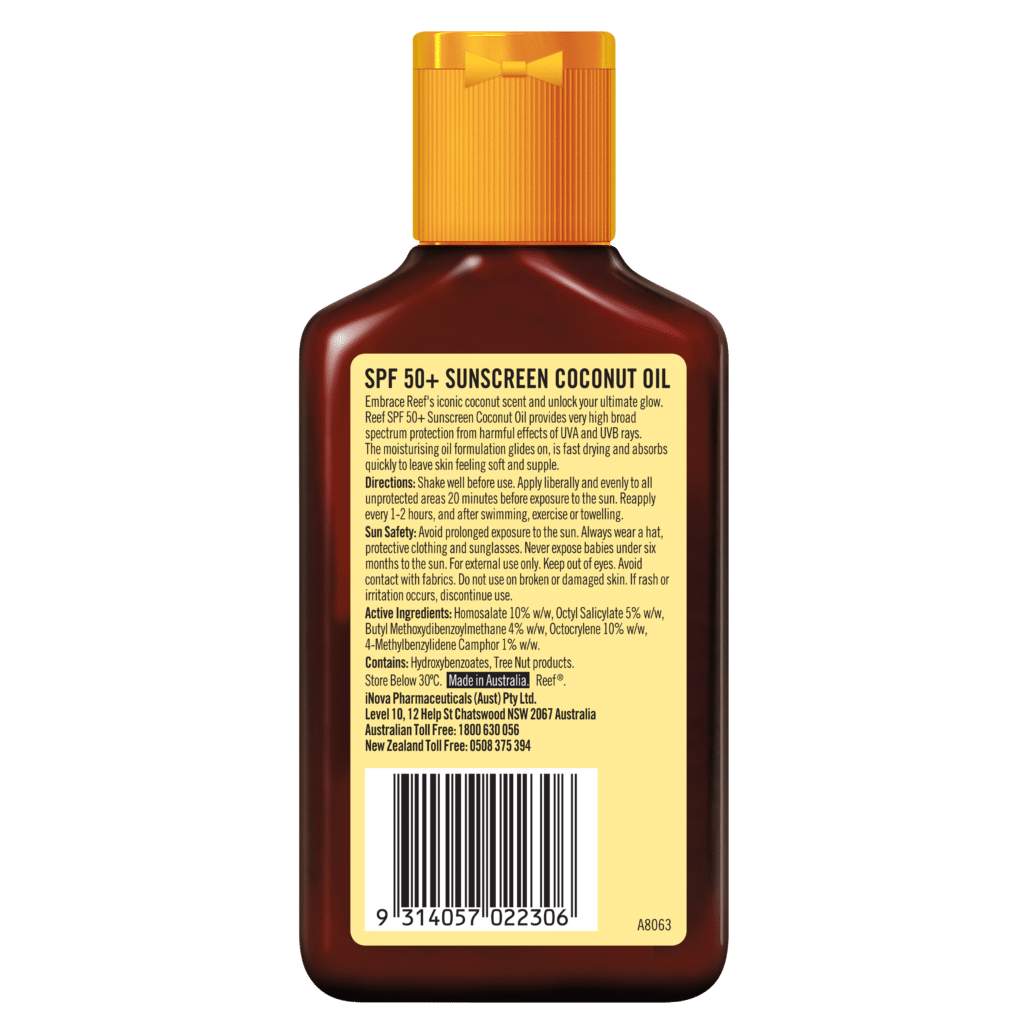 Reef SPF 50+ Sunscreen Coconut Oil 125mL